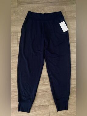 Athleta Navy Blue Women's Coaster Luxe Jogger Pants L/Tall